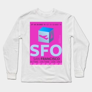 SFO sticker design P Long Sleeve T-Shirt